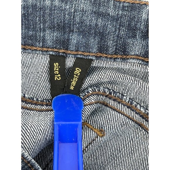 Nine West Women's Jeans Med Wash High Rise Denim Jeans Size 12 Short 30 Waist - Picture 8 of 12